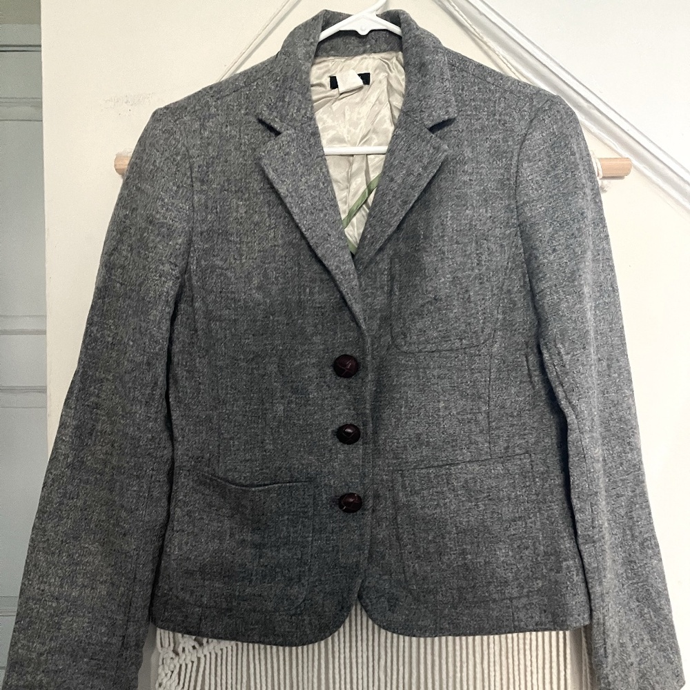 J.Crew Grey Wool Blazer